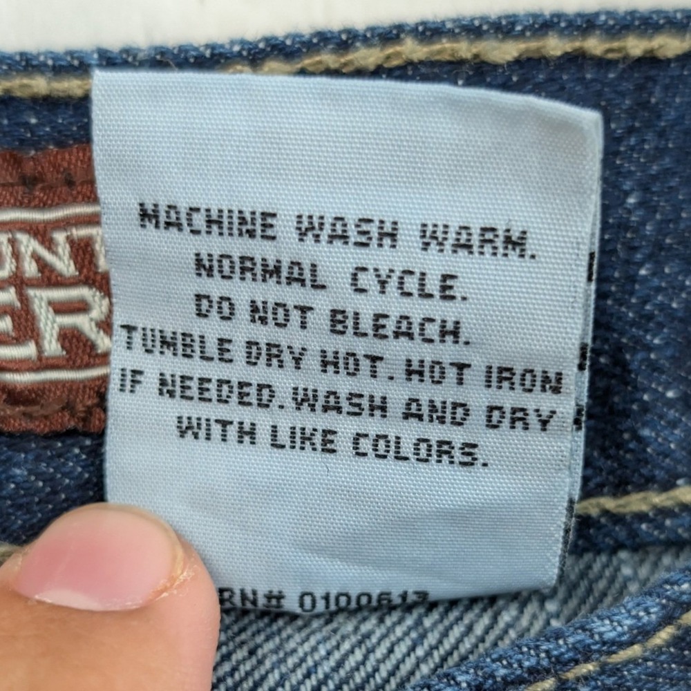 VTG Orange County Choppers Jeans Men's 37x30 Dark Blue Biker Grunge Wide Leg 90s - Picture 5 of 16